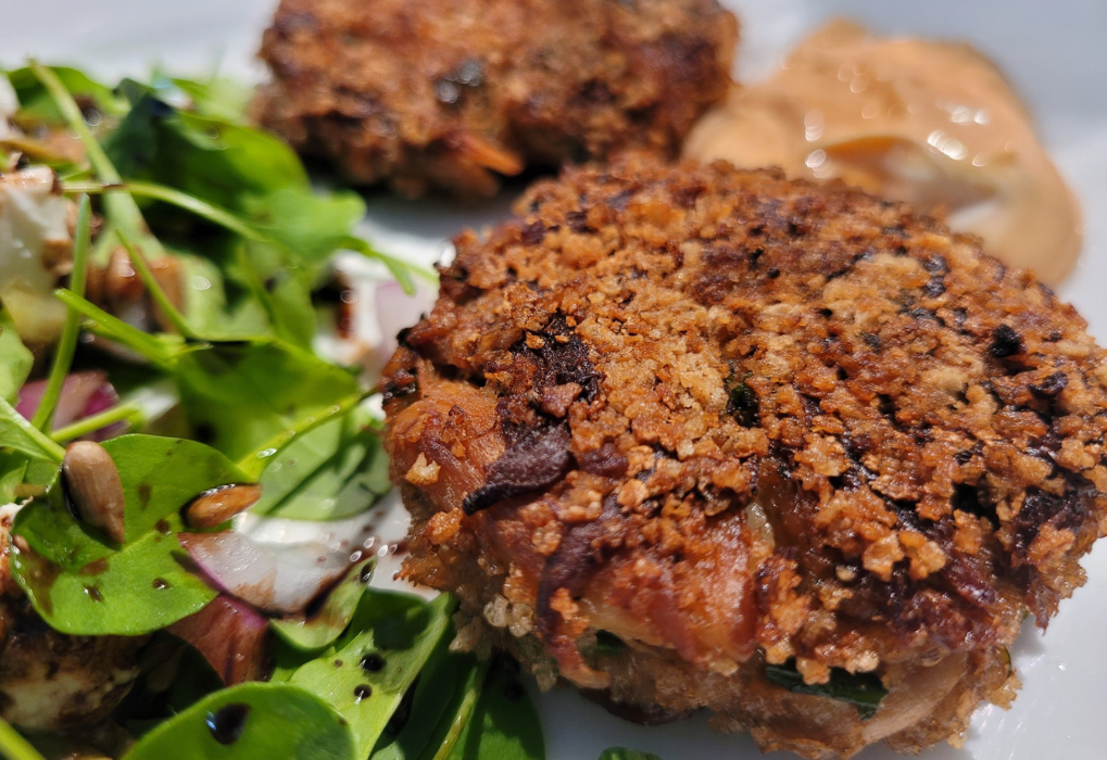 Lion's Mane Crab Cakes