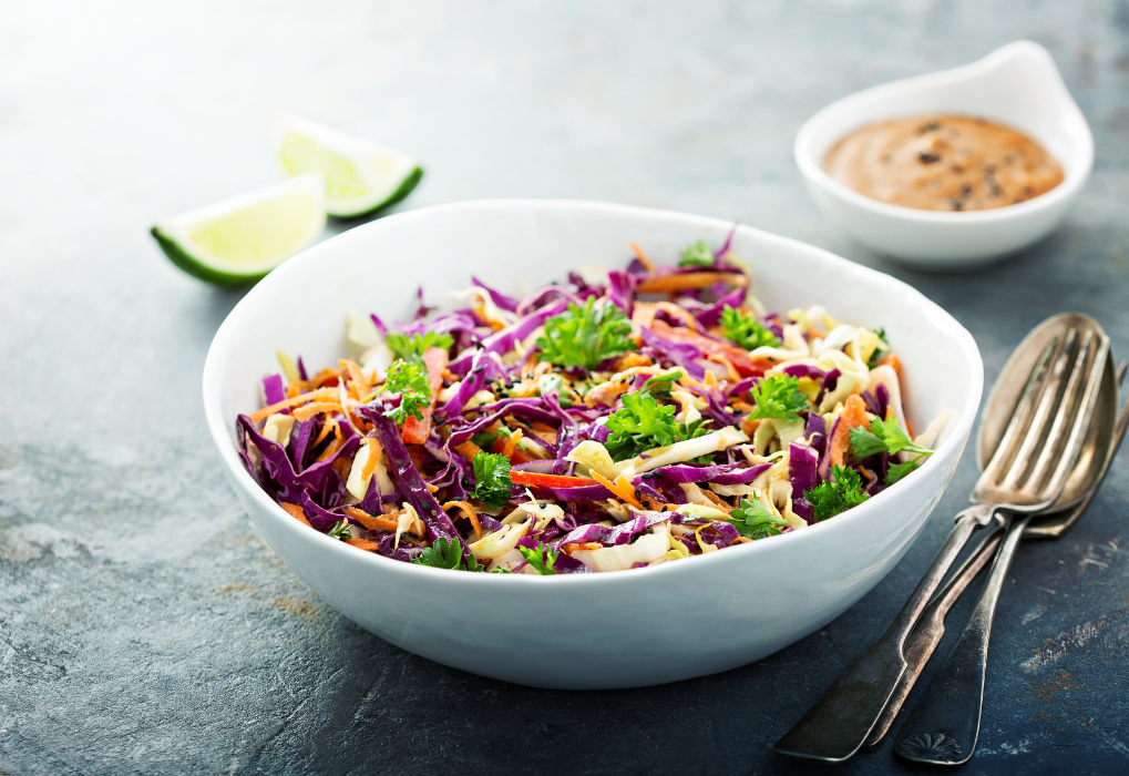 Easy Crunchy Peanut Slaw